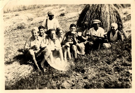 Skupina idovských dtí ve Vermovicích, léto 1939