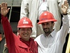 Hugo Chávez a Mahmúd Ahmadíneád 