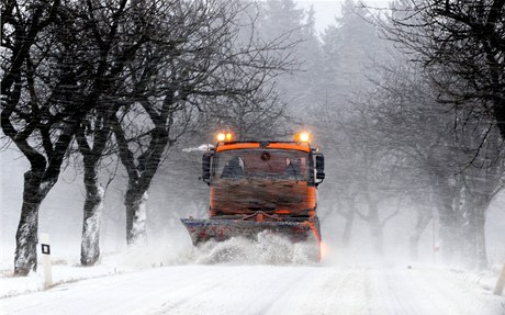 Sníh komplikuje dopravu, ilustraní foto