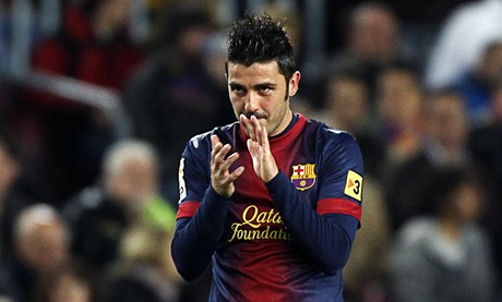 Fotbalista Barcelony David Villa