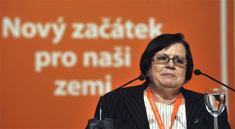 Marie Beneová na sjezdu SSD.