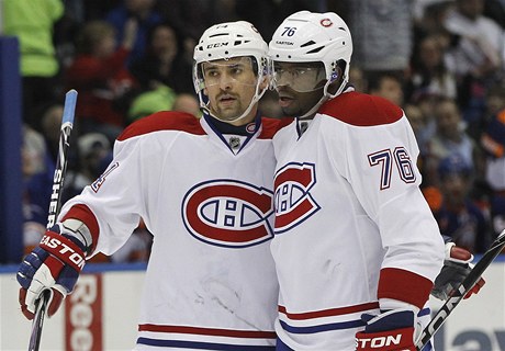 Tomá Plekanec a P. K. Subban patí k tahounm Montrealu.