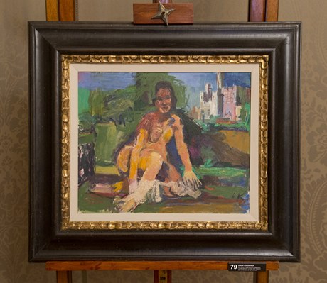 Obraz Kokoschky enský akt ped Avignonem se prodal za 8,1 milion korun.