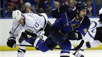 Český hokejista St. Louis Blues Roman Polák (vpravo) a Kyle Clifford z Los Angeles Kings | na serveru Lidovky.cz | aktuální zprávy