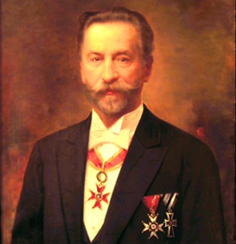 Podnikatel a prmyslník Heinrich baron Mattoni.