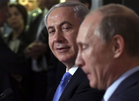Benjamin Netanjahu a Vladimir Putin