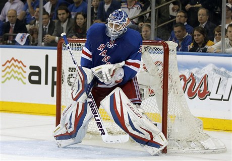 Branká hokejist New Yorku Rangers Henrik Lundqvist