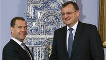 Český premiér Petr Nečas (ODS) se v Moskvě setkal s ruským prezidentem Dmitrijem Medveděvem. | na serveru Lidovky.cz | aktuální zprávy