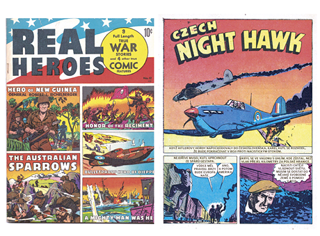 Oba statení ei - pilot Karel Kuttelwascher a odbojá Jan Smudek - se ped sedmdesáti lety stali hlavními postavami dvou amerických komiks.