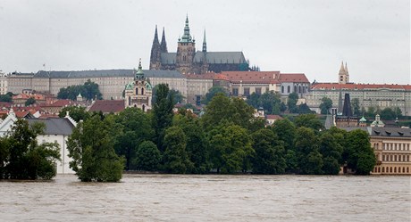 Povodn v Praze.
