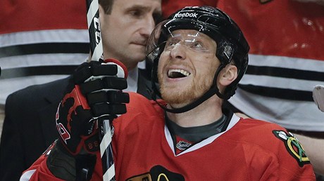 Slovenský hokejista Chicaga Blackhawks Marián Hossa