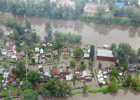 Situace v oblastech zasaených povodnmi