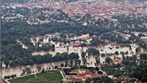 Povodeň z letadla: Troja a Suchdol, Praha | na serveru Lidovky.cz | aktuální zprávy