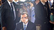 Český premiér Petr Nečas ve Varšavě před zahájením setkání předsedů vlády zemí Visegrádské skupiny a japonského ministerského předsedy. | na serveru Lidovky.cz | aktuální zprávy