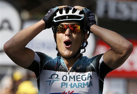 Italský cyklista Matteo Trentin na Tour de France