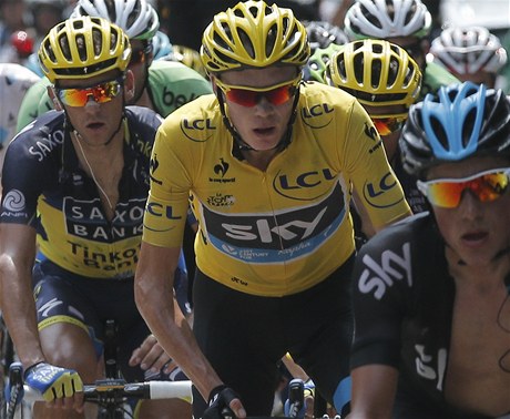 eský cyklista Roman Kreuziger (vlevo) a Brit Christopher Froome 