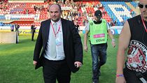 Fotbalisté Jablonce vyhráli Superpohár. Na snímku je majitel klubu a předseda FAČR Miroslav Pelta Fotbalisté Jablonce vyhráli Superpohár. Na snímku je majitel klubu a předseda FAČR Miroslav Pelta