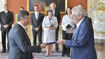 Fischer se Zemanem při jmenování | na serveru Lidovky.cz | aktuální zprávy