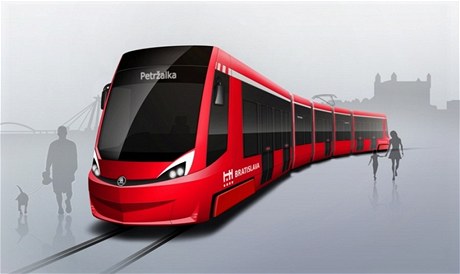 Nové tramvaje Dopravního podniku Bratislava.