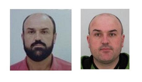 Vlevo brazilská vizá Petra Falty, vpravo snímek, který ml k dispozici Interpol.