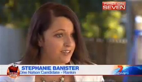 Stephanie Banister v televizním interview, které pohbilo její politickou kariéru
