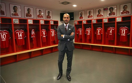Trenér Guardiola v atn Bayernu.
