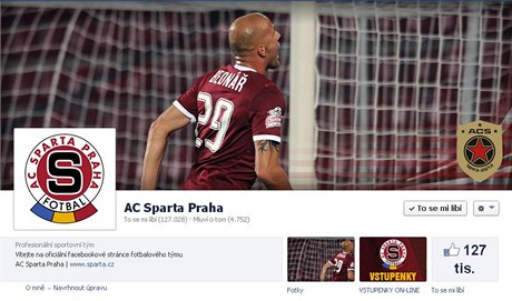Facebook AC Sparta Praha.