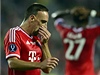 Smutný fotbalista Bayernu Mnichov Franck Ribéry v Edenu
