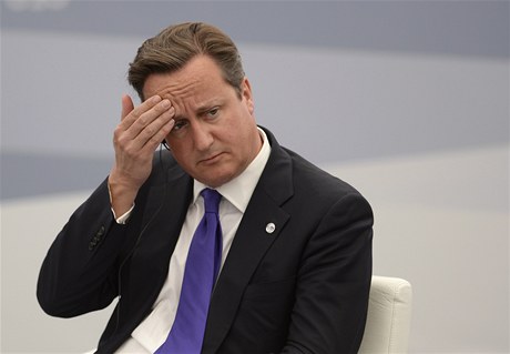 Britský premiér David Cameron na summitu G20 v ruském Petrohradu