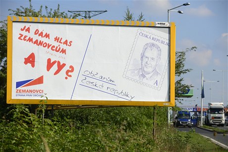 Pedvolební billboard 