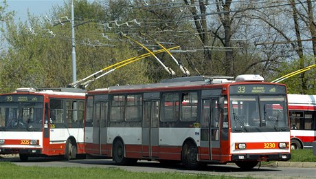 Trolejbus. Ilustraní foto.