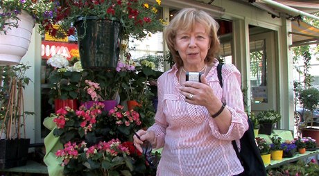 Zpravodajka eského rozhlasu Marie Woodhamsová ve filmu eské koeny ve Vídni