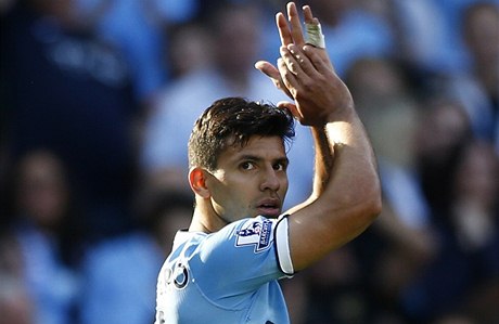 Fotbalista Manchesteru City Sergio Agüero