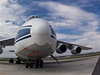 Obí letoun An-124 Ruslan má rozptí kídel 73,3 metru. 