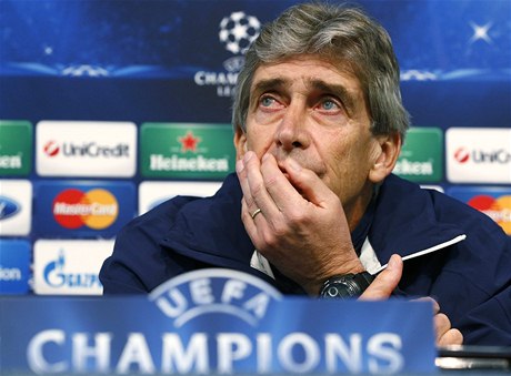 Trenér fotbalist Manchesteru CIty Manuel Pellegrini