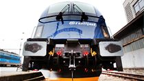Spirit of Brno – první elektrická lokomotiva Taurus od Siemensu ve firemním modrobílém nátěru s logem ČD. | na serveru Lidovky.cz | aktuální zprávy