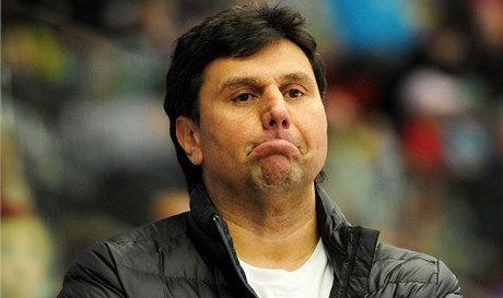 Smutný trenér Slavie Vladimír Rika