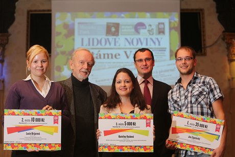 Stipendium LN k 120 letm LN. Dostali v poadí od prvního do tetího místa Jan Zápotocký, Lucie Brijarová, Kateina Vacková (pebírala za ni Iva Bednáová). Pedával prof. Ivo Moný a Dalibor Balínek 