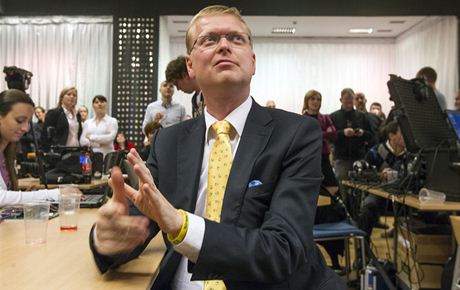 Pavel Blobrádek ve volebním tábu KDU-SL.