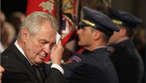 Miloš Zeman během slavnostní ceremonie. | na serveru Lidovky.cz | aktuální zprávy