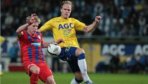 Fotbalista Plzně František Rajtoral (vlevo) a Martin Klein z Teplic | na serveru Lidovky.cz | aktuální zprávy