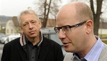 Plzeňský hejtman Milan Chovanec a předseda ČSSD Bohuslav Sobotka. | na serveru Lidovky.cz | aktuální zprávy