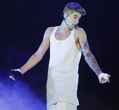 Justin Bieber na turné v Latinské Americe.