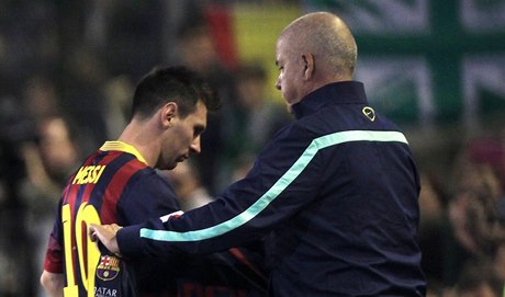 Zranný fotbalista Barcelony Lionel Messi