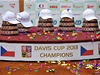 Tenisoví hrdinové slaví v Prostjov vítzství ve finále Davis Cupu