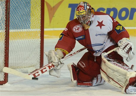 Sparta Praha - Slavia Praha. Branká Slavie Dominik Furch