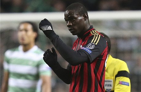 Fotbalista AC Milán Mario Balotelli