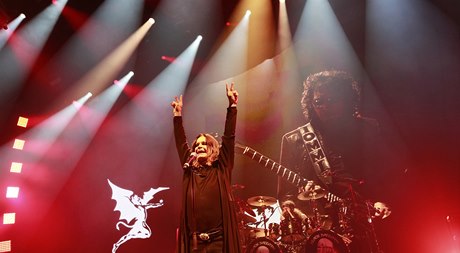 Ozzy Osbourne na praském koncert Black Sabbath.