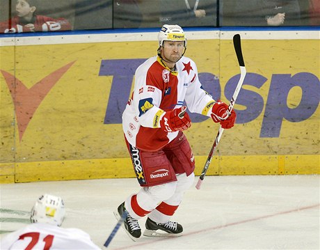 Hokejista Jaroslav Bedná ze Slavie 