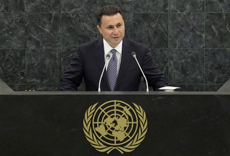 Makedonský premiér Nikola Gruevski